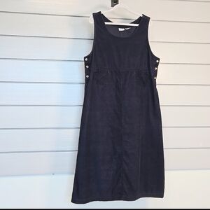 Cabin Creek Vintage Navy Corduroy Cotton Dress